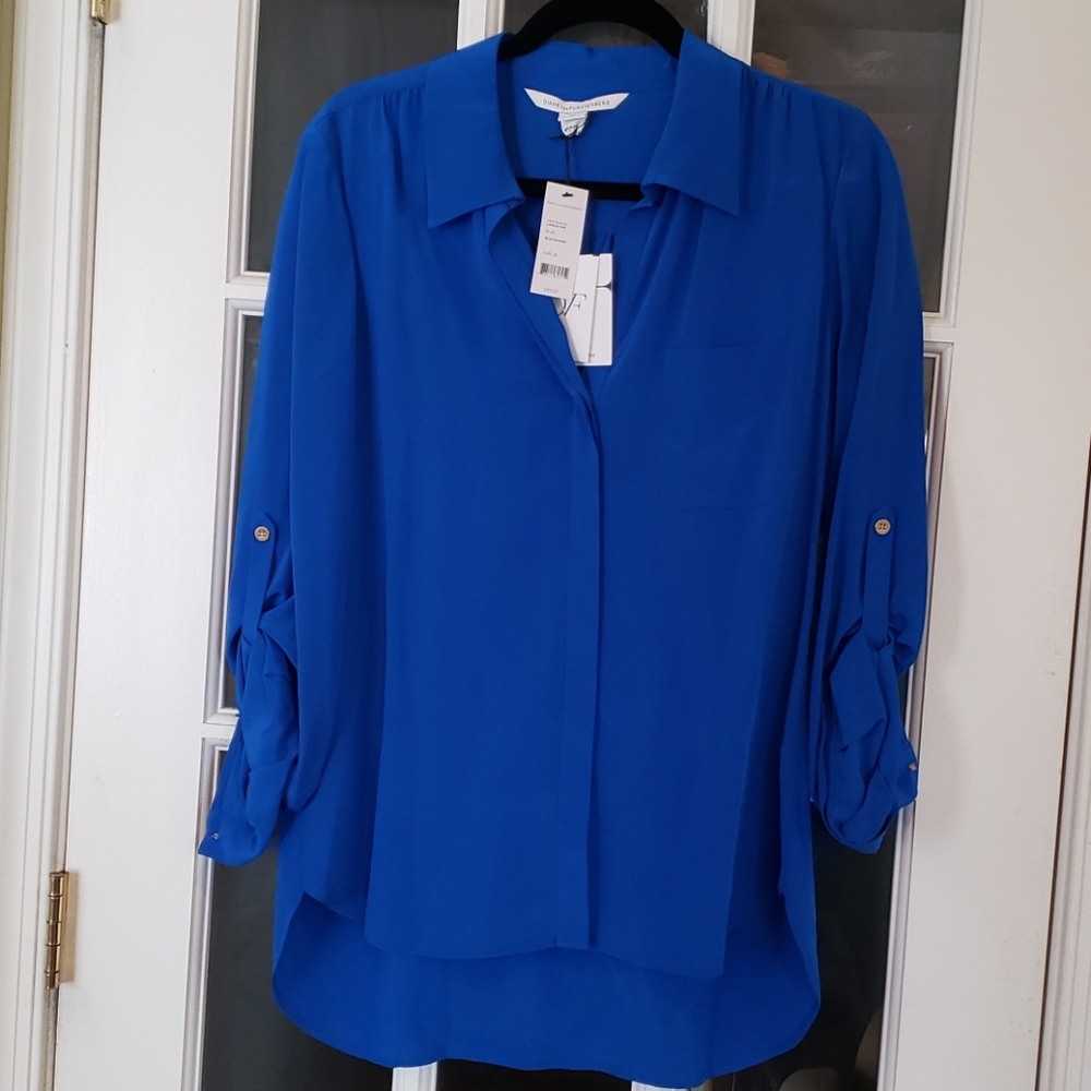 Diane Von Furstenberg Color - Blue Size - 10
